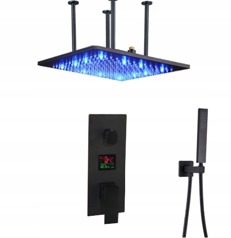 Podomítkový Set Dešťová Sprcha 50 cm Led