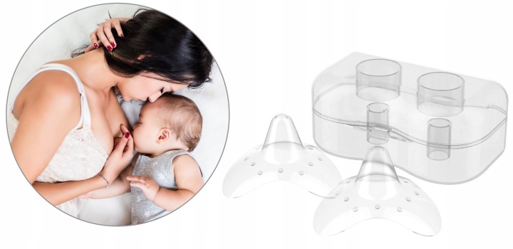 BabyOno, силіконові накладки на грудях Natural Для годування, — фото 4