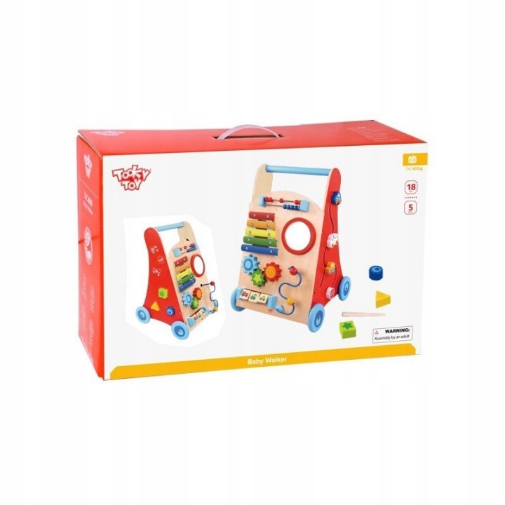TOOKY TOY Багатофункціональні Ходунки Каталка Панель Розвивальна Для Дітей — фото 3