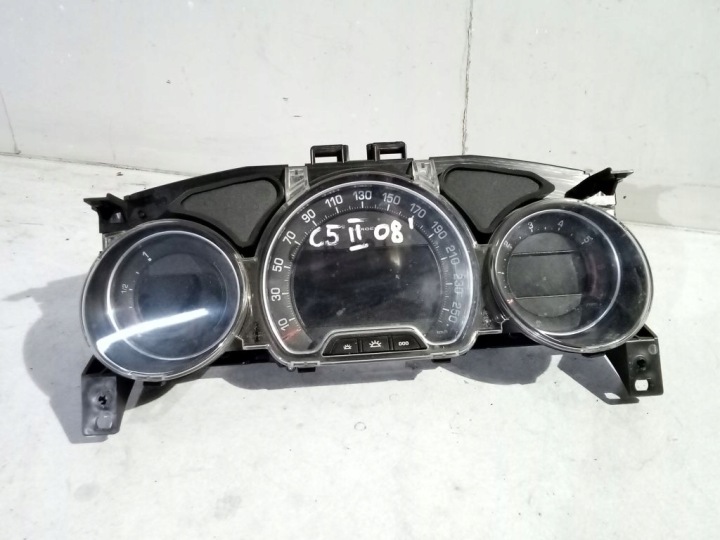 Citroen C5 II Instruments tachymètre compte tours Horloge montre tableau bord 9665364580