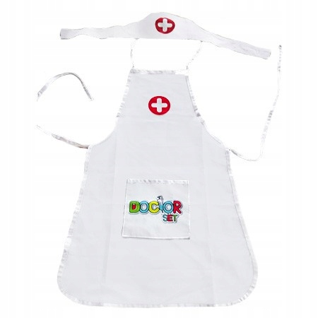 FARTUCH STRÓJ LEKARZA DOKTOR PIELĘGNIARKA WOOPIE