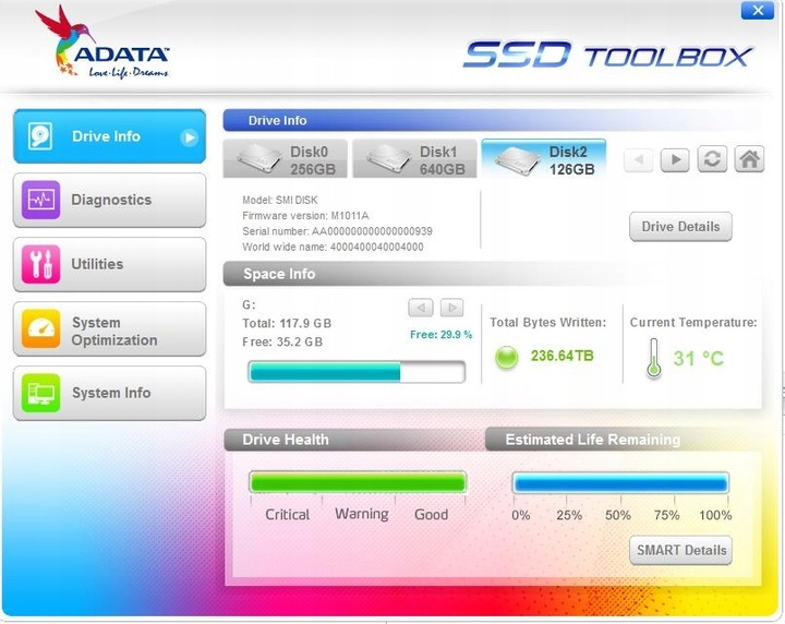 Adata ssd toolbox. SSD Toolbox dedicated for SSD products. A data Legend 710.