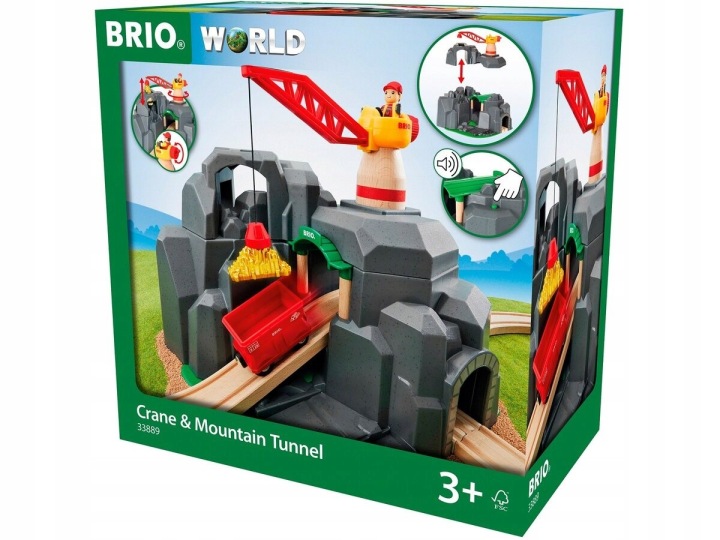 Ravensburger BRIO. Кран і тунель гірський