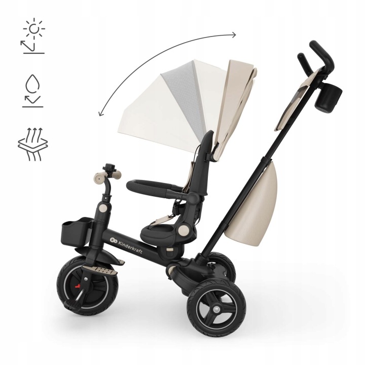 Kinderkraft Spinstep 2 Plus Велосипед Триколісний 6 в 1 Велосипед Дитячий | Бежевий — фото 6