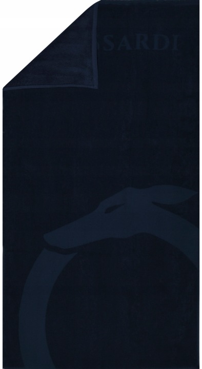 Trussardi Osuška Na Pláž TRU2MTW01 Navy velká plážová osuška tmavě modrá