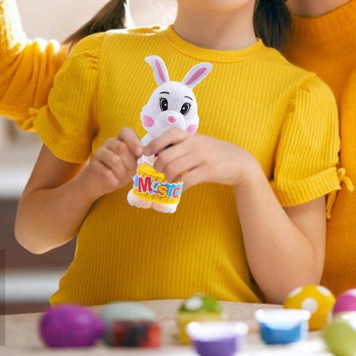 Кролик Drumming Toy Wind up Заводний Подарунок різдвяний Bunny Іграшки розвивальні — фото 3