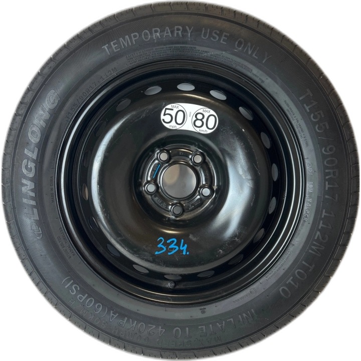 Reifen Rad Notrad Reserverad Nissan Qashqai J12 Juke F16 II 155/90/R17 ET30
