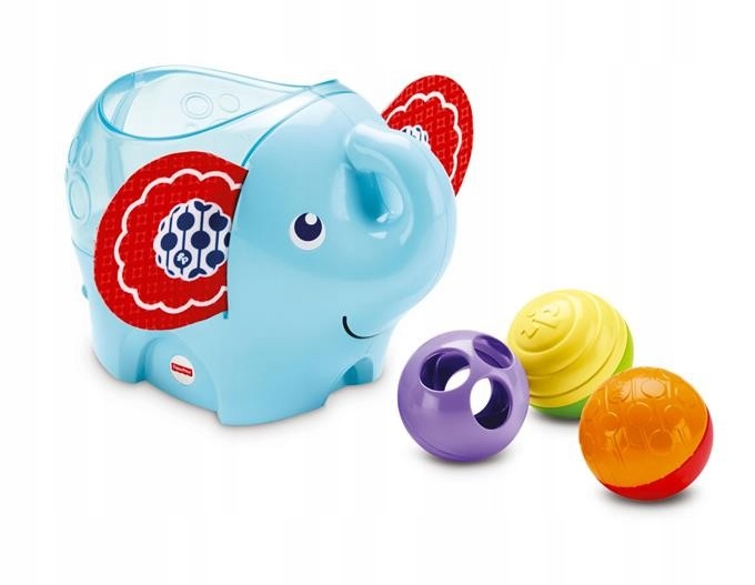 FISHER PRICE слоник неваляйка з м'ячиками — фото 5