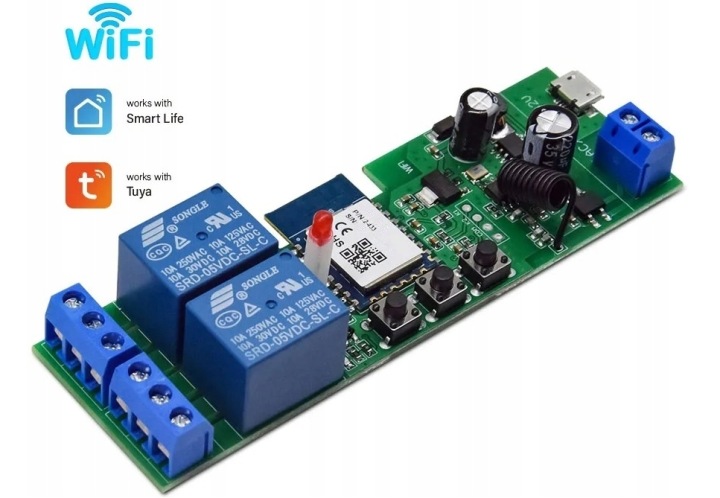 Ovládací modul wifi kompatibilní s Alexou Google Assistant