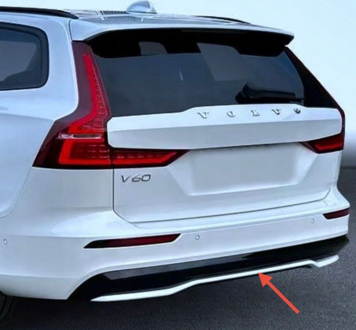 VOLVO S60 III V60 II R-design LIFT 2023- SPOILER Paraurti posteriore 32293962
