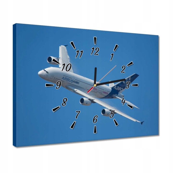 Hodiny 40x30 Osobní letadlo A380