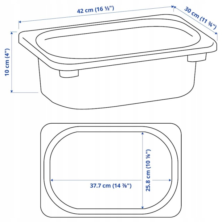 IKEA TROFAST Контейнер, світло-зелений, 42x30x10 см — фото 2