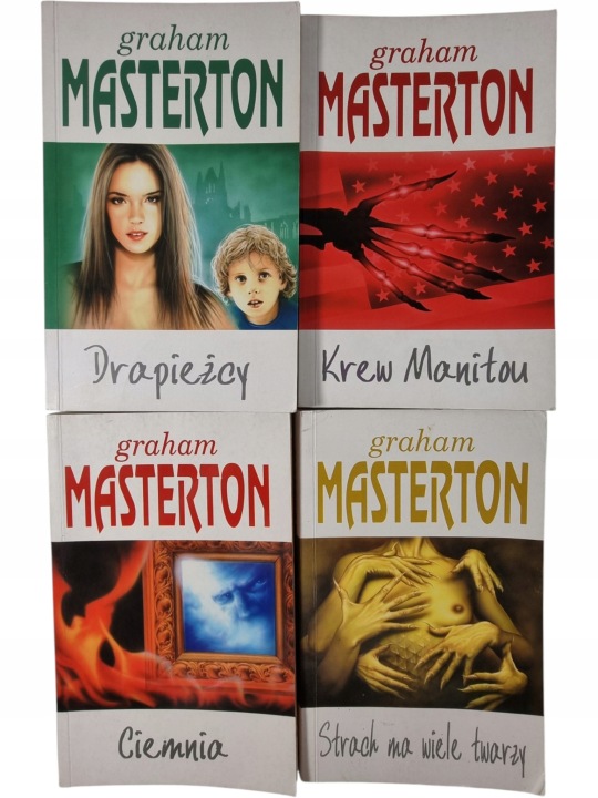 Zdjęcie egzemplarza: Graham Masterton / zestaw 4 książek / Thriller / Horror