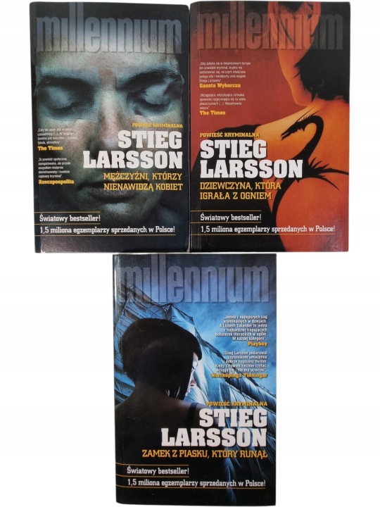 Zdjęcie egzemplarza: Saga Millennium 1-3 / Stieg Larsson / Mężczyźni, którzy nienawidzą kobiet