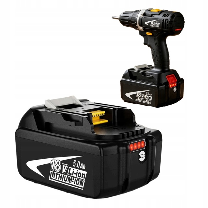 Akumulátor 18V Li-ion 5AH Pro Makita BL1840 BL1850B BL1860B Elektrické Nářadí
