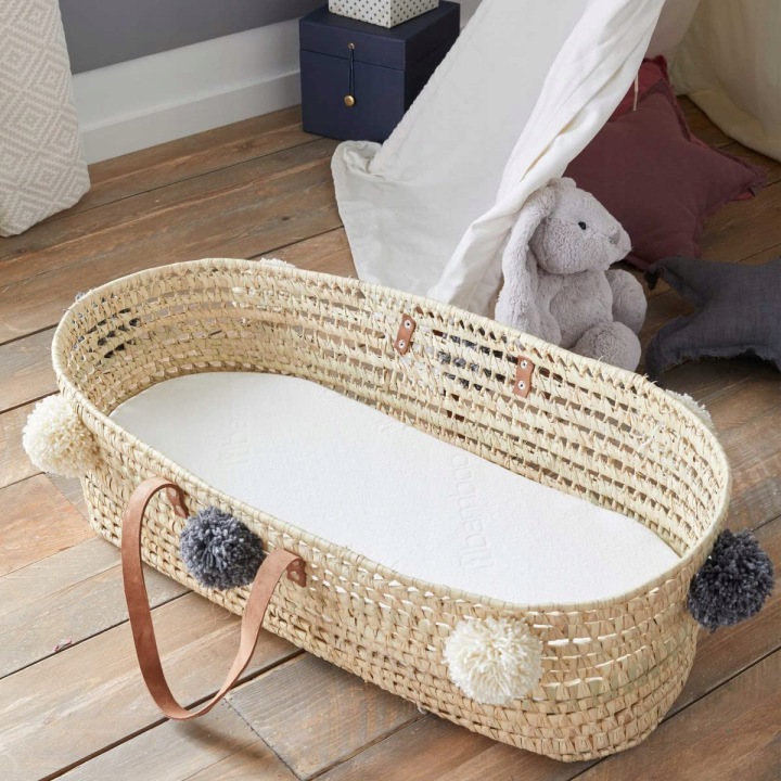 BABYSOM матрац бамбуковий для люльки кошика 72 x 32 x 4 см 32x72 — фото 3