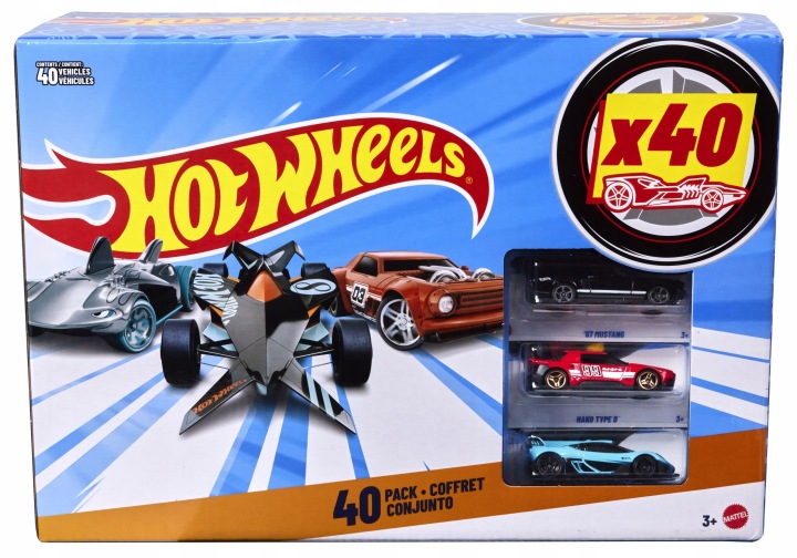 Hot Wheels. JDW08 Набір 40 машинок Hot Wheels