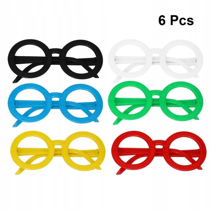 6 шт. Fun Мультяшний Glass Frames для Подарунки для гостей and Переодягання — фото 12