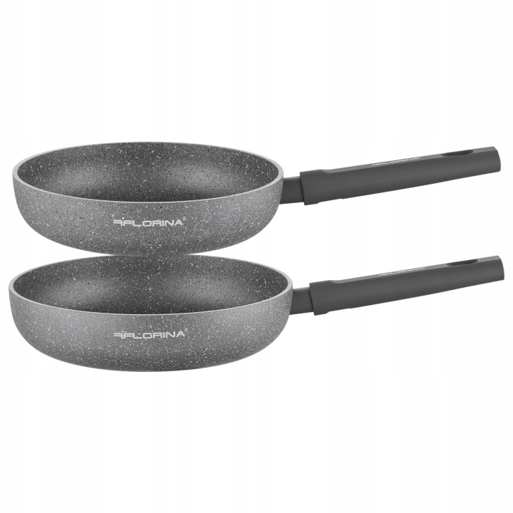 Sada pánví tradiční hliníková pánev 2 prvky Indukce 24 cm 26 cm