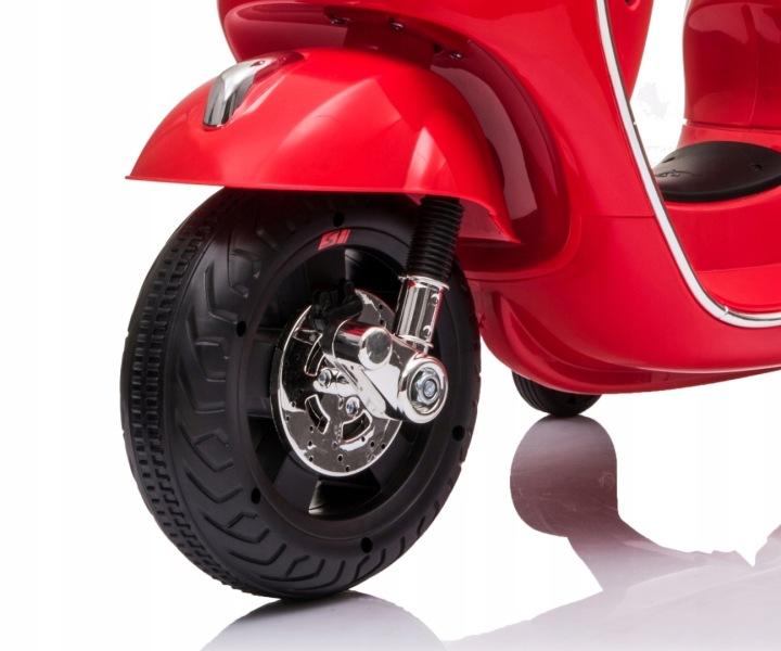 Мотоцикл на акумуляторі для дітей електричний Vespa GTS Супер Червоний Milly Mally — фото 6
