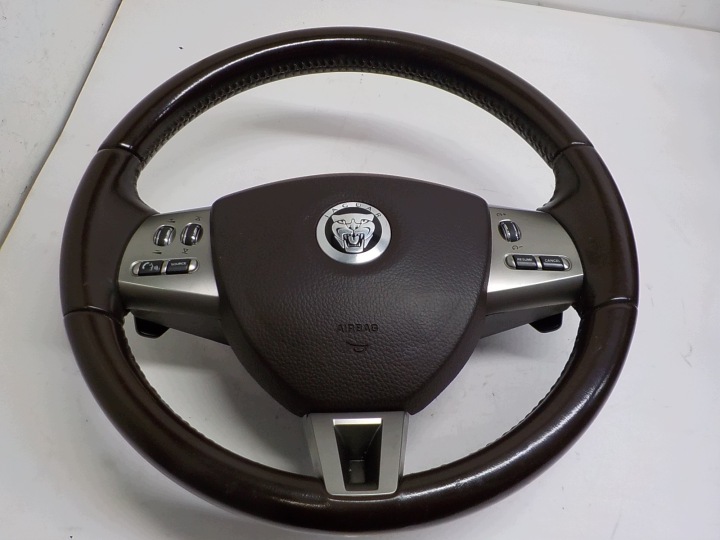 JAGUAR XF X250 Volant Galet tendeur courroie Cuir, en cuir Airbag Airbag volant BRAZOWA