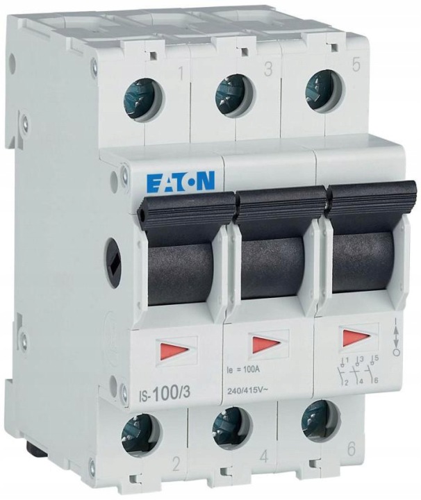 Eaton Modulární Izolační Odpojovač 100A 3Z 3P 3M 415V Ac IS-100/3