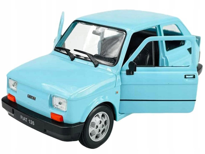 Автомобіль Welly Fiat 126p жовтий 1:21 — фото 9