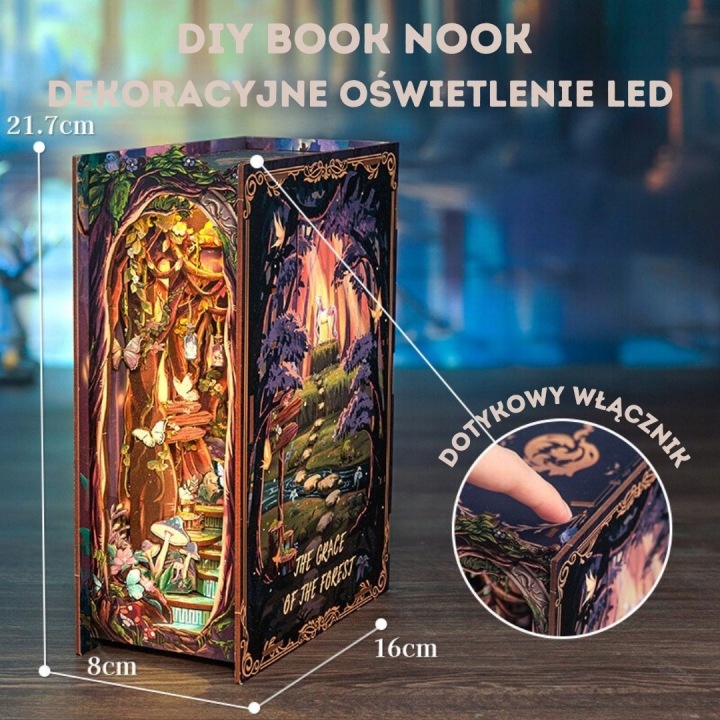 Book nook DIY CuteBee Grace of the Forest LED 89 ел. — фото 15