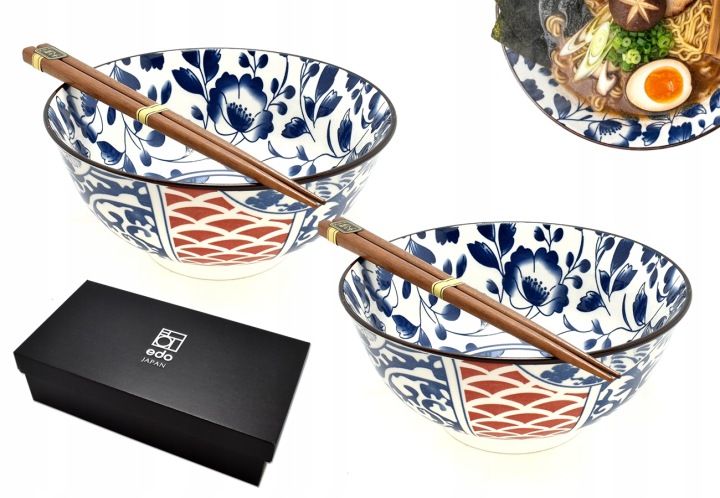 Sada 2 misek s hůlkami Udon Botanica Jigu 800 ml Box