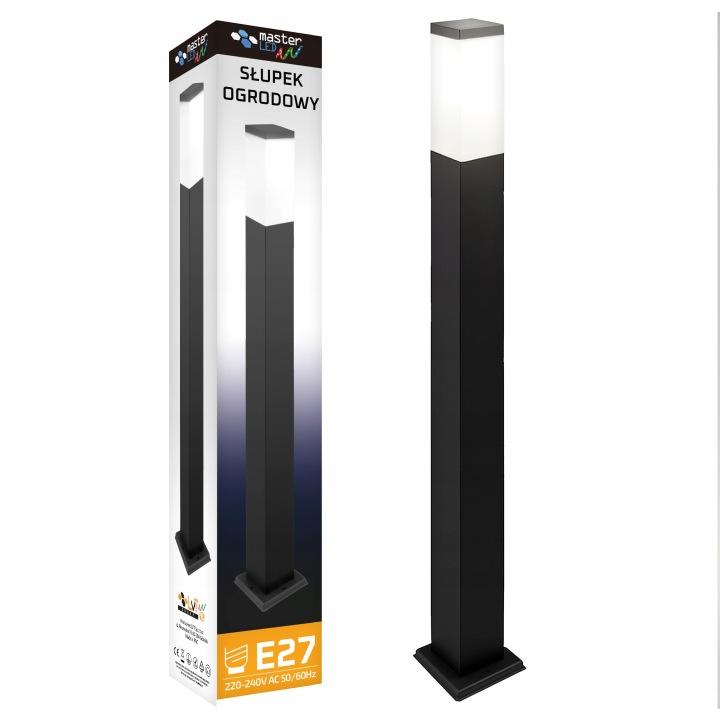 Zahradní lampa 80 cm stojící venkovní Sloupek E27