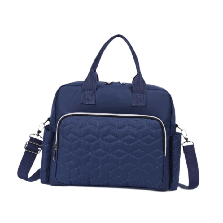 Сумка для підгузків Tote Baby Essentials Storage Portable Fashionable Dry темно-синій — фото 4