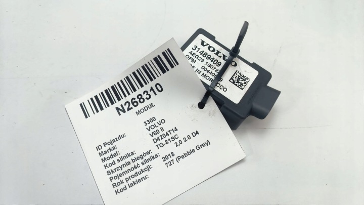 modulo 31489409 Controllo TELEFONEM VOLVO V60 II