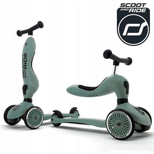 Scoot & Ride Каталка самокат 2 в 1 Highwaykick 1 forest — фото 6