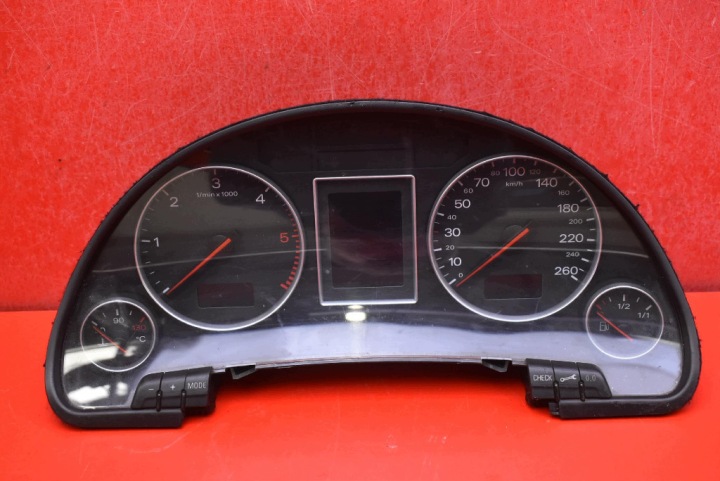 Instruments tachymètre compte tours Horloge montre tableau bord EU 8E0920900K AUDI A4 B6 1.9 TDI 130 KM 00-05