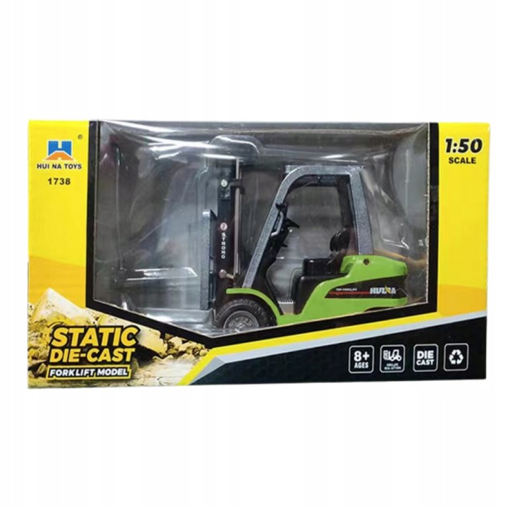 Модель Візка Вилкового Зелений Huina 1:50 Lean Toys — фото 3