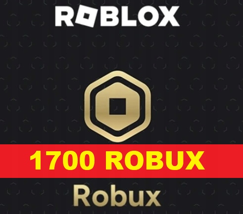 ROBLOX 1700 ROBUX 1.7K ROBUXÓW ROBUXY GAMEPASS GP 1.700 RB • Cena ...