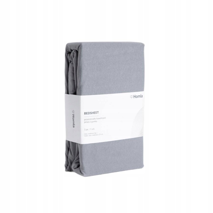 Prostěradlo Pelly jersey šedé Premium 140x200 cm Homla