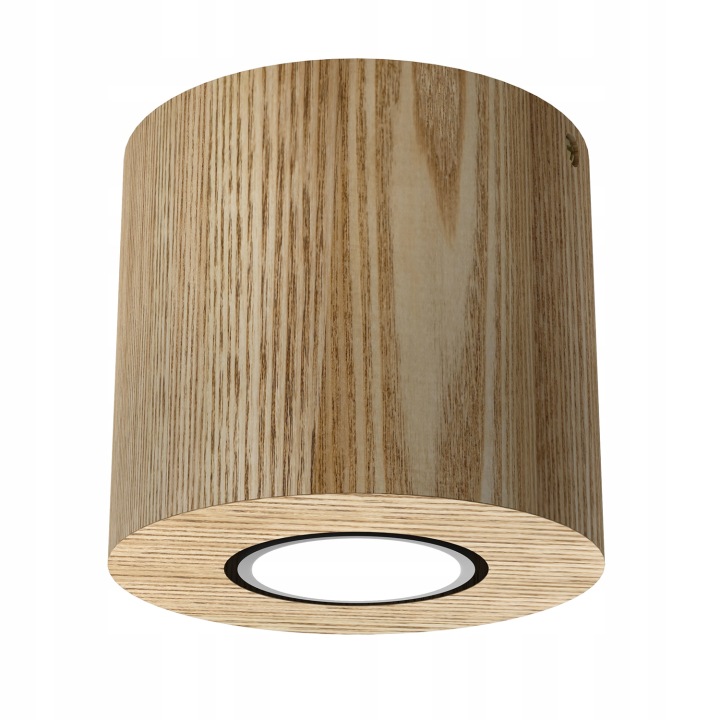 Luminex Stropní spot Ø10 cm Světlé dřevo GU10 8W Downlight Wood