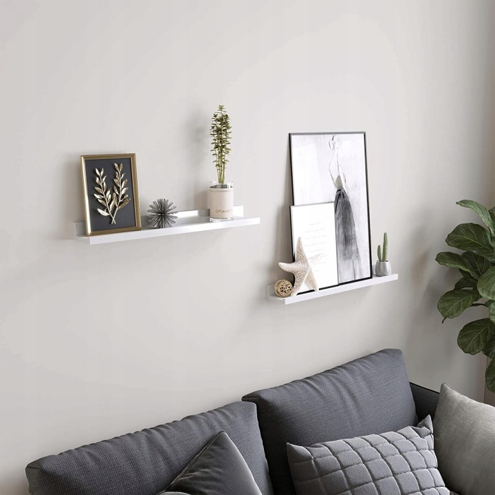 Полиця плита МДФ Songmics 60 x 10 см білий 3A3 (виставковий) — фото 3