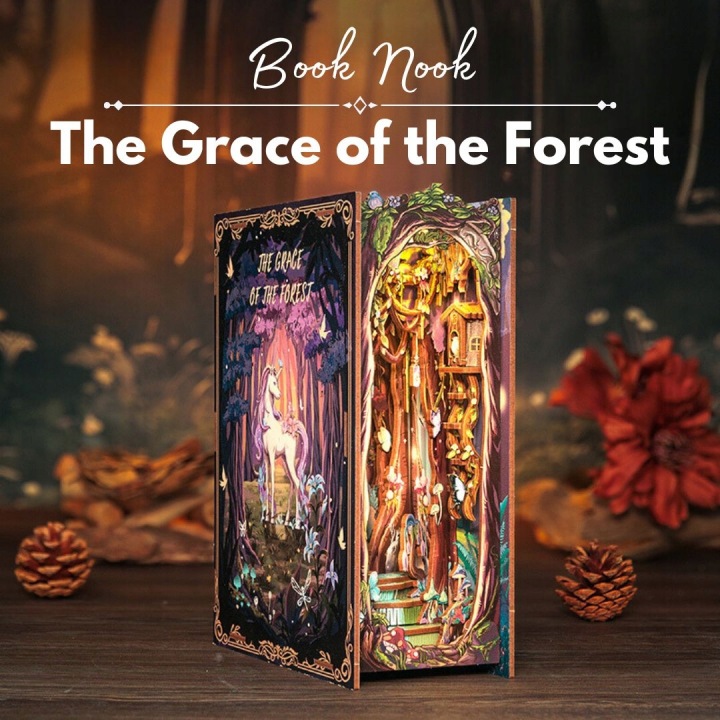 Book nook DIY CuteBee Grace of the Forest LED 89 ел. — фото 10