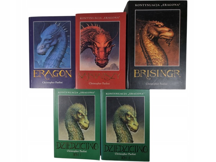 Zdjęcie egzemplarza: Seria Dziedzictwo / Eragon / zestaw 5 książek / Komplet / Paolini