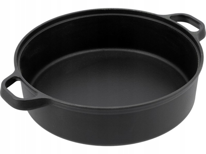 Hluboká Litinová Grilovací Pánev 28 CM