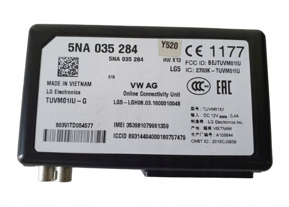 Bedienteil modul ONLINE 5NA035284 VW AUDI SKODA