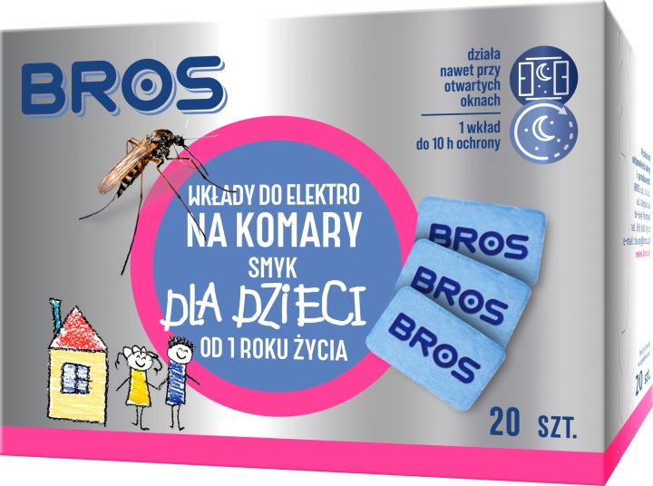Вкладиші Для Електро Від комарів для дітей від 1 року життя Bros 20 шт. — фото 2