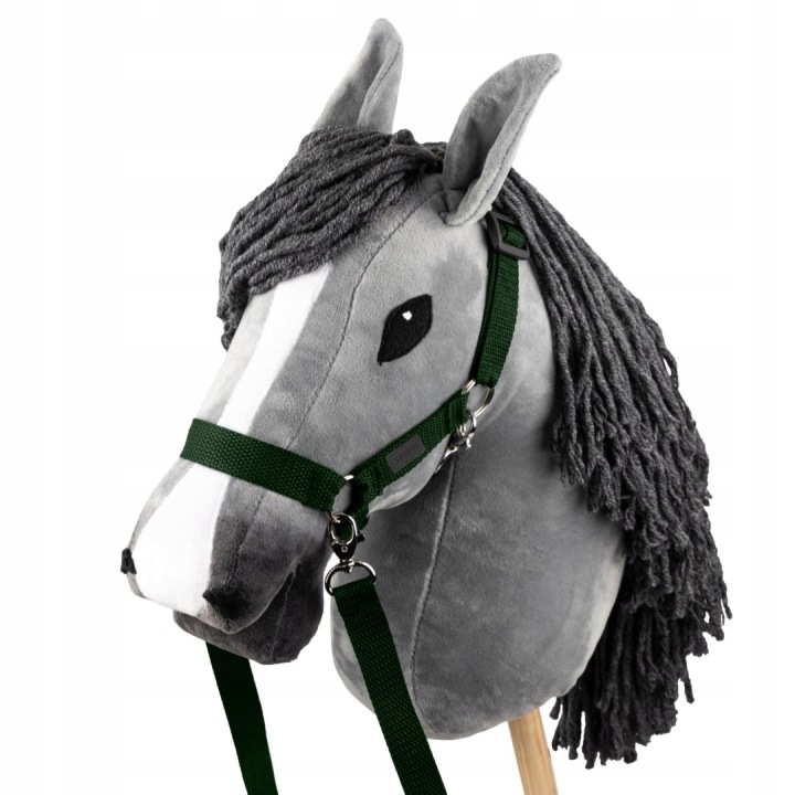 Набір Skippi - Hobby Horse сірий і додатковий недоуздок - темно-зелений — фото 3