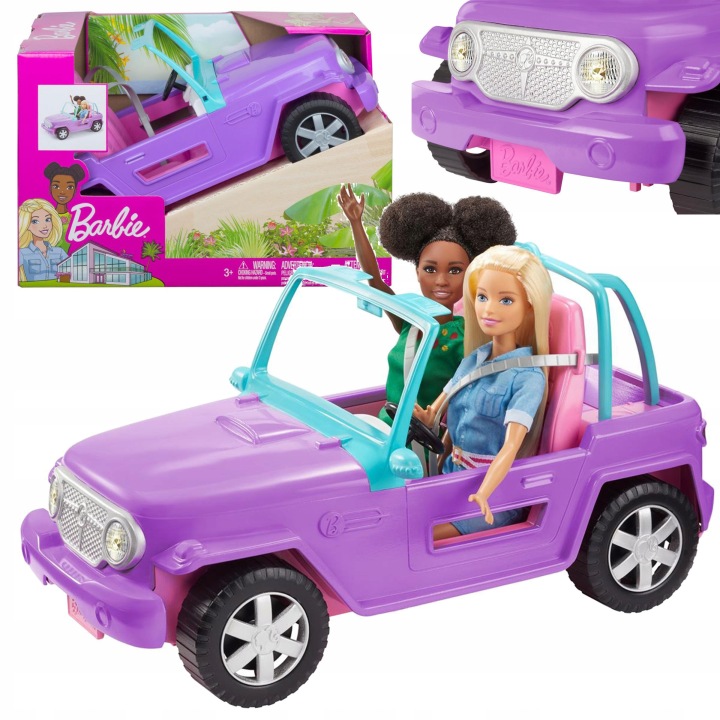 BARBIE Авто Автомобіль Для Ляльок jeep пляжний для Barbie — фото 4