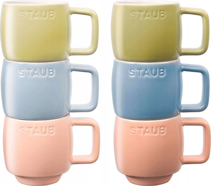 Staub Servírovací sada 6 keramických hrnků Vícebarevná, 100 ml