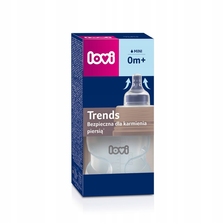 LOVI зелена пляшка LOVI TRENDS 120 мл 0 м+безпечна для годування грудьми