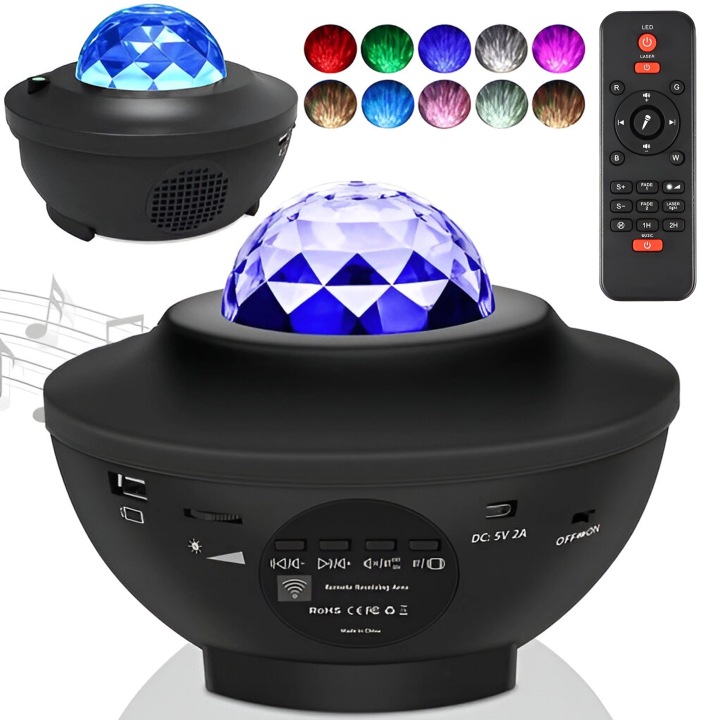 Проектор Зірок Проектор Неба нічник LED Колонка Bluetooth + Пульт — фото 14