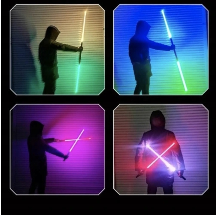 STAR WARS іграшковий металевий тримач MIECZ ŚWIETLNY світний зі звук 70 см